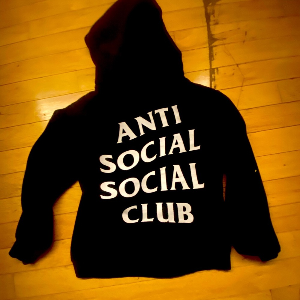 Anti social club hoodie
